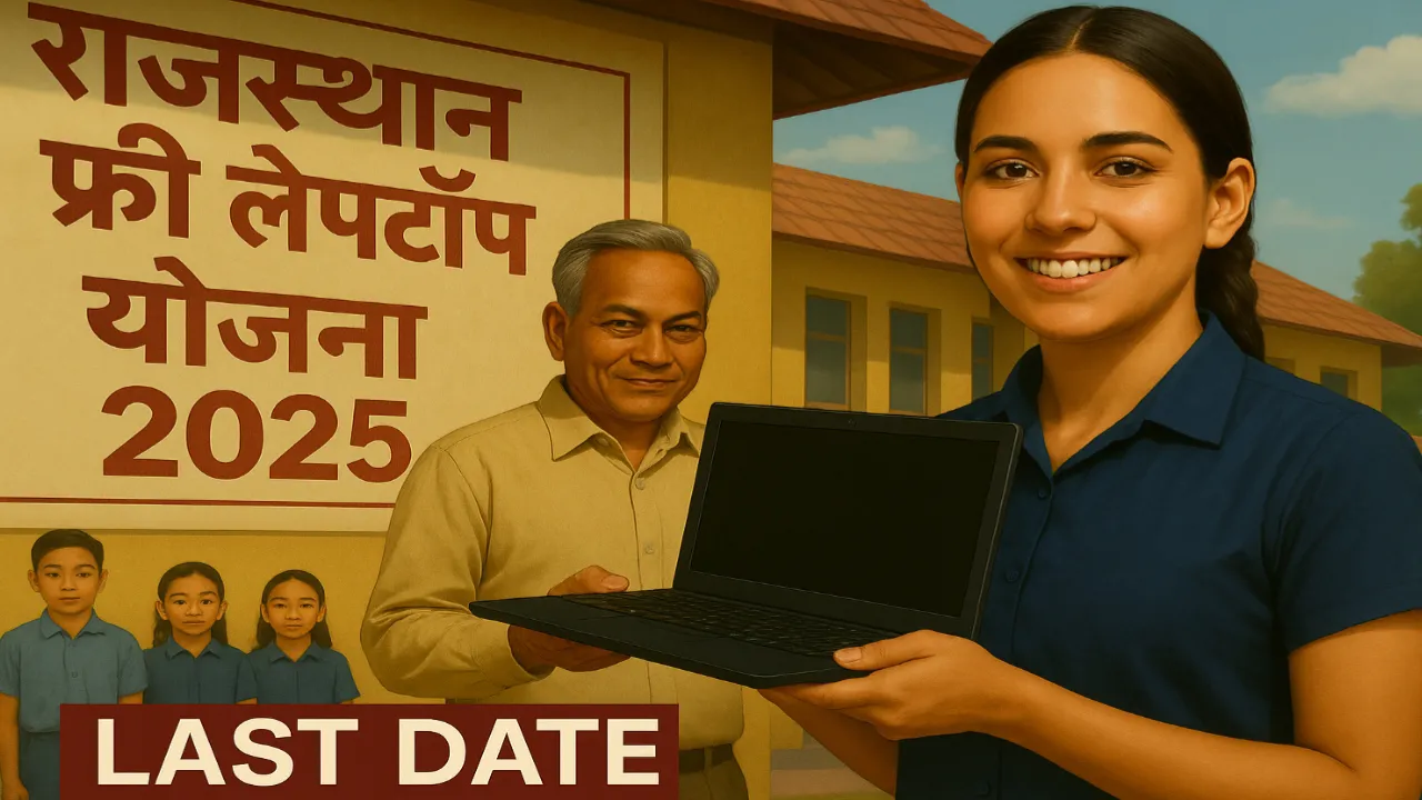 राजस्थान फ्री लैपटॉप योजना 2025: Last Date से पहले ऐसे करें Apply, जानें Eligibility और जरूरी Documents।