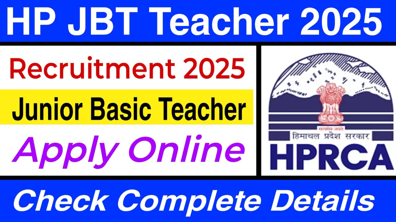 HP JBT Teacher Vacancy 2025