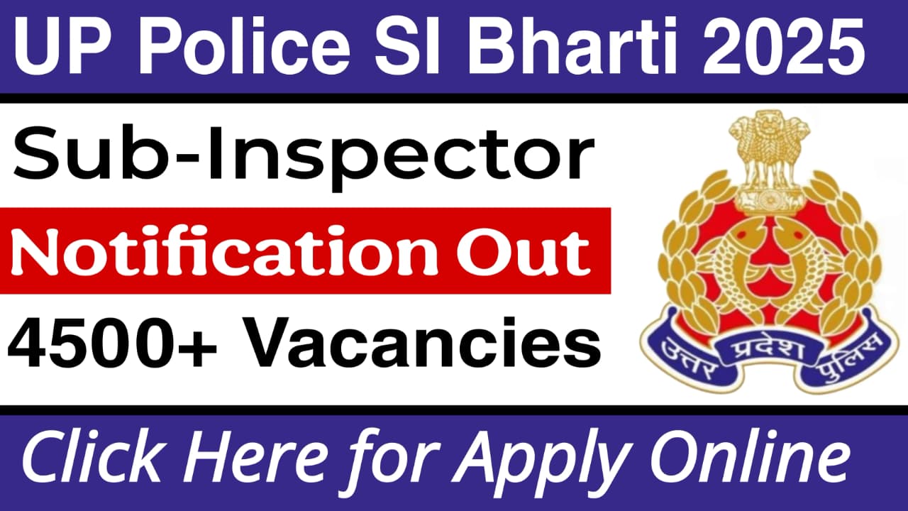 UP Police SI Recruitment 2025
